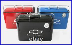 Black Chevy Vintage Drink Cooler Classic Genuine Chevrolet 50's 60's 70's Style
