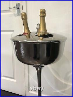 Bollinger 4 Bottle Engraved Champagne Ice Bucket Cooler On A Pedestal 81cm High