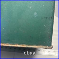 Brooklure Spiegel Tops In Sports Vintage Metal Green Cooler RARE