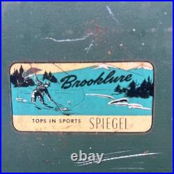 Brooklure Spiegel Tops In Sports Vintage Metal Green Cooler RARE Brooklure Spiegel Tops In Sports Vintage Metal Green Cooler RARE
