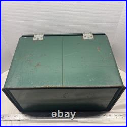Brooklure Spiegel Tops In Sports Vintage Metal Green Cooler RARE