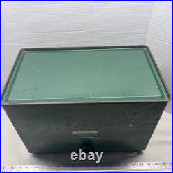 Brooklure Spiegel Tops In Sports Vintage Metal Green Cooler RARE