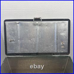 Brooklure Spiegel Tops In Sports Vintage Metal Green Cooler RARE