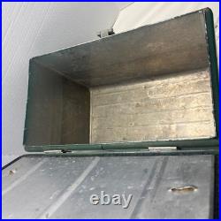 Brooklure Spiegel Tops In Sports Vintage Metal Green Cooler RARE