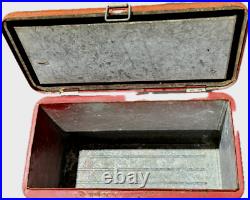 Budweiser King of Beers Vintage Red Metal Cooler