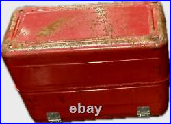 Budweiser King of Beers Vintage Red Metal Cooler