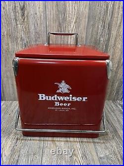 Budweiser Small Metal Retro Ice Chest Cooler