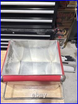 COCA COLA ALL METAL ICE CHEST COOLER WITH BOTTLE OPENER Clean