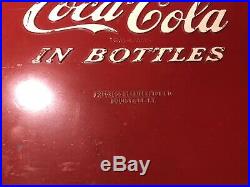 COCA COLA PROGRESS A4 EMBOSSED METAL COOLER Coke Golf Award EXCELLENT CONDITION