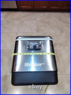 COLEMAN 54 Quart STAINLESS STEEL COOLER ICE CHEST Camping Fishing
