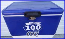 COLEMAN MACK 100 Years Steel-Belted COOLER 6150 6155 Blue 54 Quart 24x16x16Metal