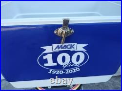 COLEMAN MACK 100 Years Steel-Belted COOLER 6150 6155 Blue 54 Quart 24x16x16Metal