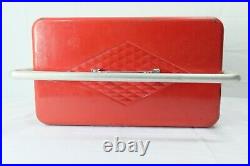 COLEMAN Red Cooler Diamond Logo Metal Bar Handle Latch Vintage Rare