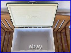 COLEMAN Vintage Green Steel 1970's Ice Chest Cooler Collectible Good Condition COLEMAN Vintage Green Steel 1970's Ice Chest Cooler Collectible Good Condition