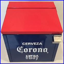 Corona Cooler Beer Ice Chest Cooler With Opener Man Cave Metal Mexico