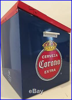 Corona Cooler Beer Ice Chest Cooler With Opener Man Cave Metal Mexico