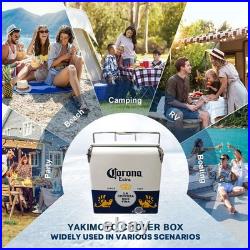 CORONA Classic Metal 14-Quart Ice Chest, Beer & Beverage Storage & Insulation