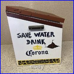 CORONA LIGHT Metal Beer Cooler / Insulated Party Ice Chest Mancave Patio