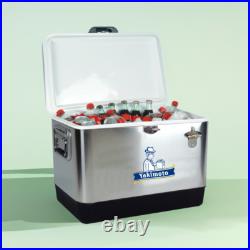 Camping Cooler By Yakimoto Retro Ice Chest Basket, 54Qt Beer Drink Cooler-NICE