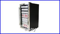 Can Bottle Beverage Wine Center Cooler Refrigerator Interior Light 120 Cans