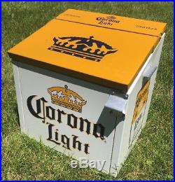 Cerveza Corona Beer Metal Ice Chest Cooler with Bottle Opener