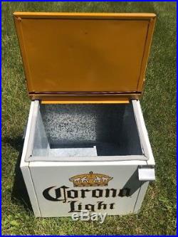 Cerveza Corona Beer Metal Ice Chest Cooler with Bottle Opener