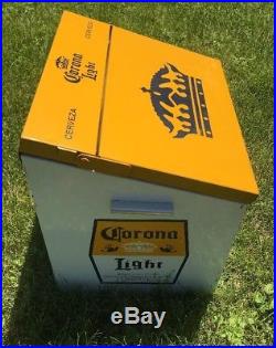 Cerveza Corona Beer Metal Ice Chest Cooler with Bottle Opener