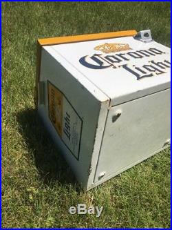 Cerveza Corona Beer Metal Ice Chest Cooler with Bottle Opener