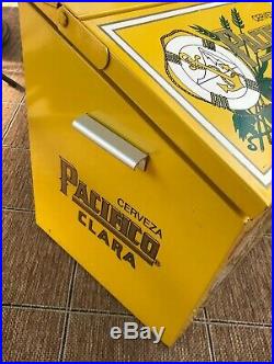 Cerveza Pacifico Clara Beer Insulated Ice Chest Cooler galvanized liner Metal