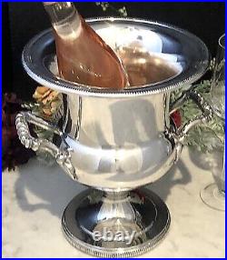 Champagne Bucket Vintage Silver Plated Wine Chiller Silver Ice Bucket Lovely