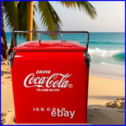 Coca-Cola 13L/14Qt Red Classic Edition, Insulated Storage Ice Box for Carbonated