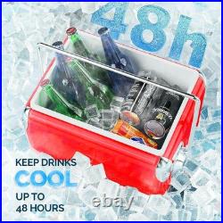 Coca-Cola 13L Retro Metal Cooler fits 18 Cans Best Winter Gift for Men & Decor