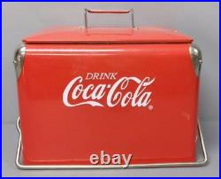 Coca-Cola 2001 Metal Ice Box/Cooler with Bottle Opener