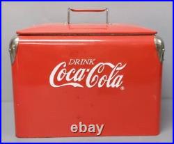 Coca-Cola 2001 Metal Ice Box/Cooler with Bottle Opener