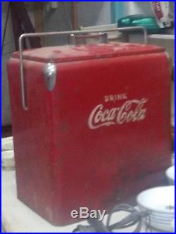 Coca Cola ACTON Metal Chest Cooler Vintage