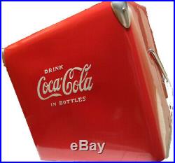 Coca-Cola Coke Vintage Restored Retro Large Metal Cooler Really NICE