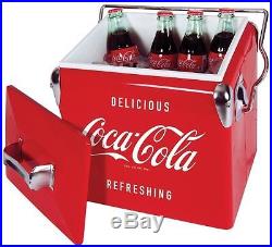 Coca Cola Cooler Ice Chest Vintage Coke Stainless Steel Metal Durable Polished