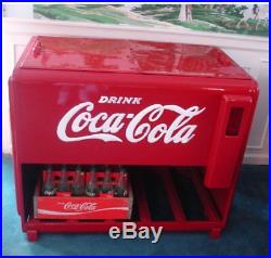 Coca Cola Cooler Ice Store Soda Pop Metal Coke Antique Westinghouse Bottles USA