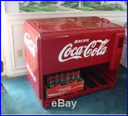 Coca Cola Cooler Ice Store Soda Pop Metal Coke Antique Westinghouse Bottles USA