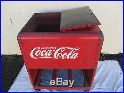 Coca Cola Cooler Ice Store Soda Pop Metal Coke Antique Westinghouse Bottles USA