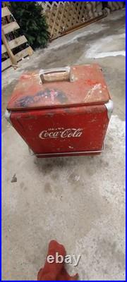 Coca Cola Ice Box Vintage Metal Chest Coca Cola Ice Box Vintage Metal Chest