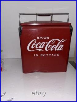 Coca-Cola Red Metal Ice Chest