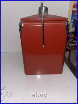 Coca-Cola Red Metal Ice Chest