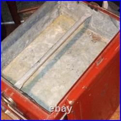 Coca-Cola Red/White Metal Cooler Ice Chest with Handle Drink Coca-Cola