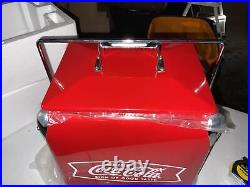 Coca Cola metal 3.5 gal Cooler Ice chest box
