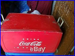 Coca-Cola vintage 1950 metal cooler