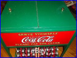 Coca cola metal cooler 18 x16 x 12