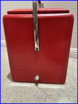 Coco Cola Vintage Metal Ice Chest Cooler, 12x17x16