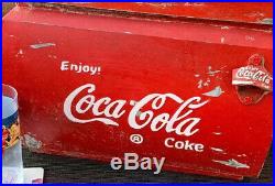 Coke Drinks Cooler COCA COLA Metal VW Campervan Advertising vintage classic CAR