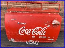 Coke Drinks Cooler Metal CLASSIC CAR Vintage VW Campervan Advertising COCA COLA